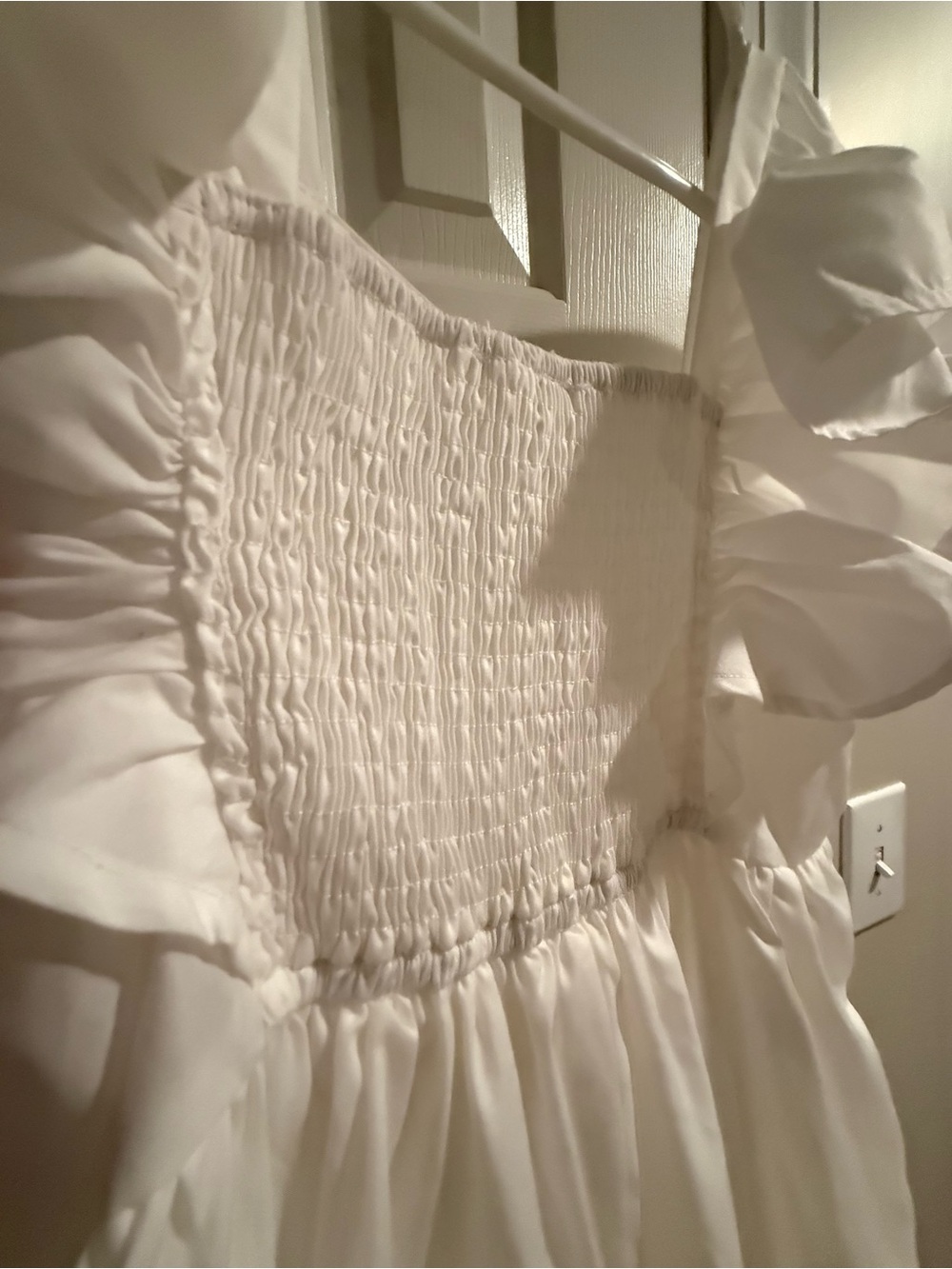 White Entro Ruffle Arm Dress - Picture 3 of 5